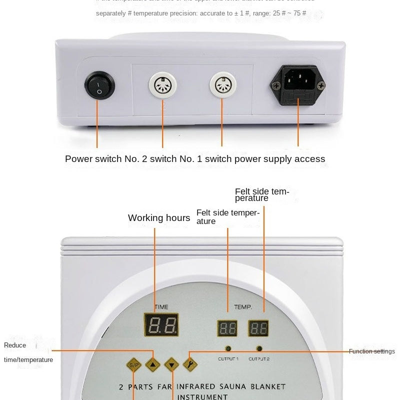 Far Infrared Remote Control Sweat Blanket Acid Blanket Whole Body Perspiration Beauty Salon Seabuckthorn Perspiration Cold Exhaust Heating Space Blanket