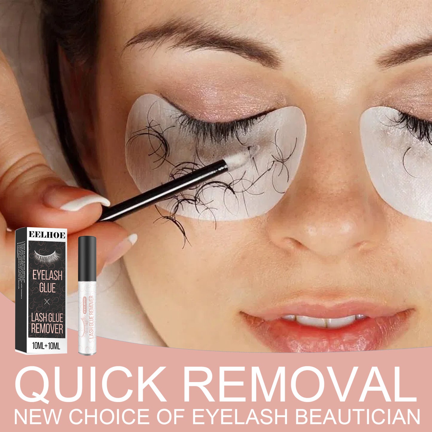 EELHOE Waterproof, Sweatproof Not Hot Eyes Natural Eyelash Grafting Glue Gentle Eyelash Grafting Glue