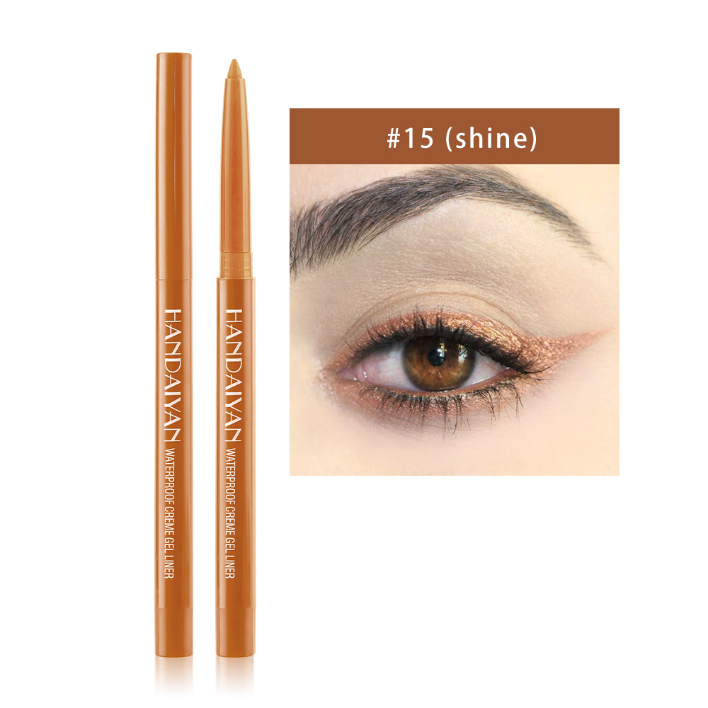 HANDAIYAN 20 Color Pearlescent Matte Waterproof And Difficult To Smudge Eyeliner Pen Rotatable Eye Shadow Eyeliner