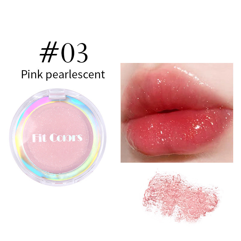 Fit Colors 3-Color Fresh Jelly Lip Mask Lip Mask Transparent Fine Flash Temperature-Controlled Discoloration Moisturizing Lip Jelly Lip Gloss