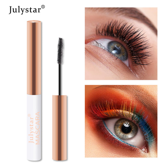Eyelash Foundation Cream Waterproof Anti Sweat Not Dizzy Dye Slender Long Curl Warped Thick Color Mascara