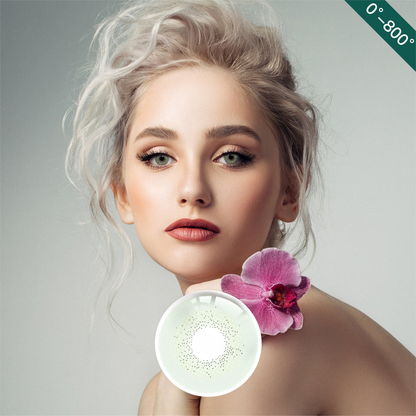 1Pair FDA Certificate Eyes Beautiful Pupil Colorful Girl Cosplay Contact Lenses  PHALAENOPSIS GREEN