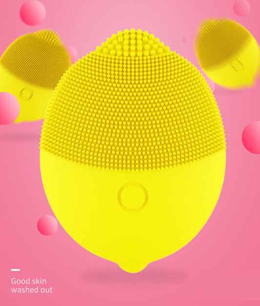 Waterproof Electric Massage Facial Cleanser Silicone Ultrasonic Facial Cleaner Pore Cleaner Facial Cleanser