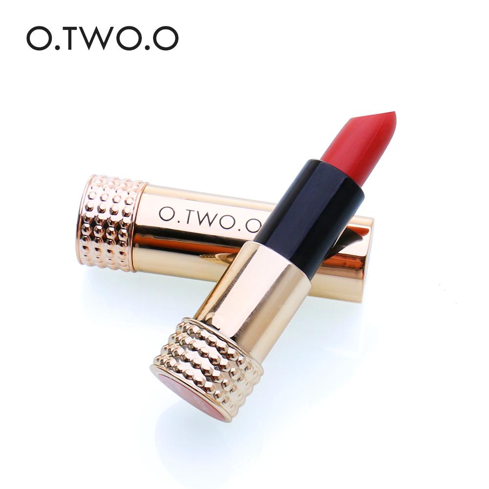 O.TWO.O 12 Colors Lipstick Matte Lipsticker Long-lasting Easy to Wear Waterproof Baby Lip Balm Nude