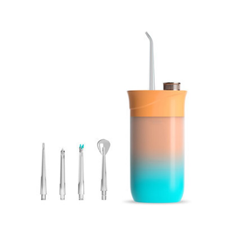 Portable Oral Flusher Mini Water Toothpick Teeth Cleaner Dental Flusher Oral Teeth Cleaner Water Pulse Large-Volume 200ml