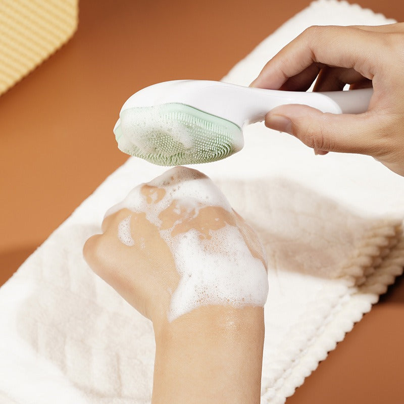 Cat Claw Face Wash Brush Silicone Long Handle Cat Claw Brush Soft Silicone Pore Cleaning Brush Facial Cleanser