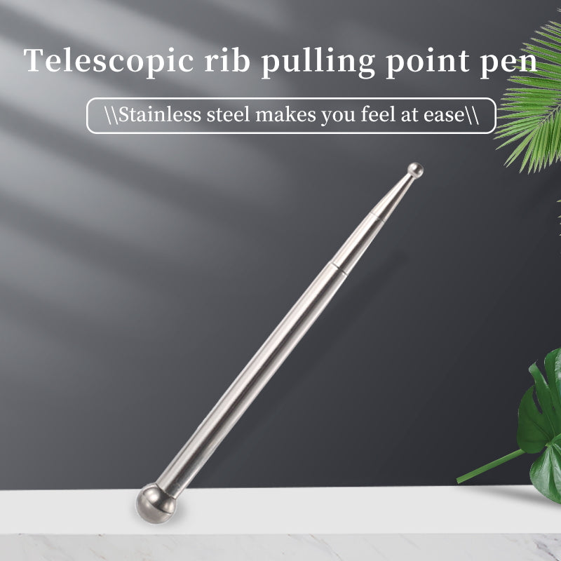 New Facial Acupuncture Stick To Dredge Meridians And Tendons Stainless Steel Telescopic Acupuncture Pen Tool Massage Stick