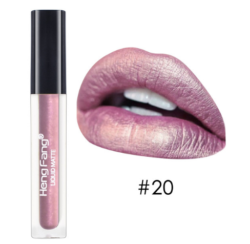 Long-lasting Waterproof Matte Liquid Lipstick 20 Colors Lip Gloss 2g Beauty Makeup Brand HengFang #H7014