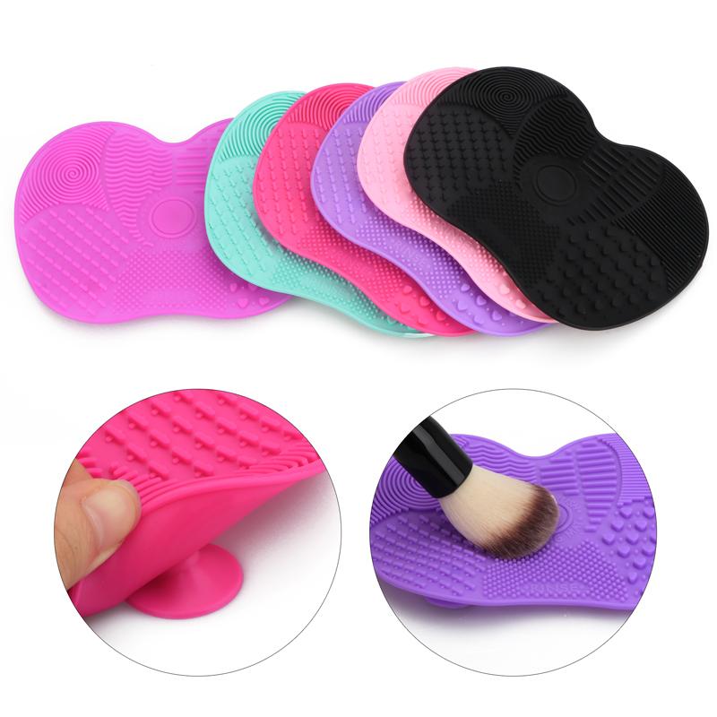 Silicone Brush Cleaner Mat Washing Tools for Cosmetic Make up Eyebrow Brushes Cleaning