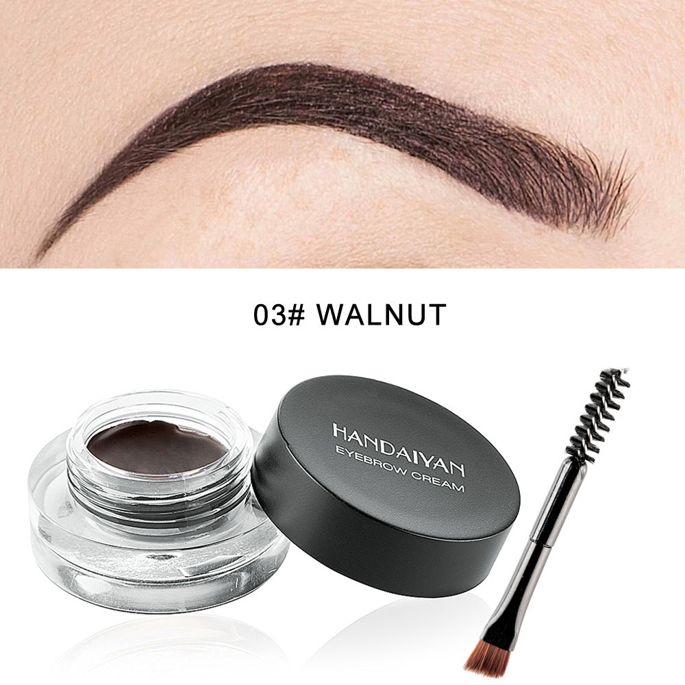 HANDAIYAN 12 Colors Waterproof Eyebrow Dyeing Cream Multifunctional Eyeliner Does Not Fade