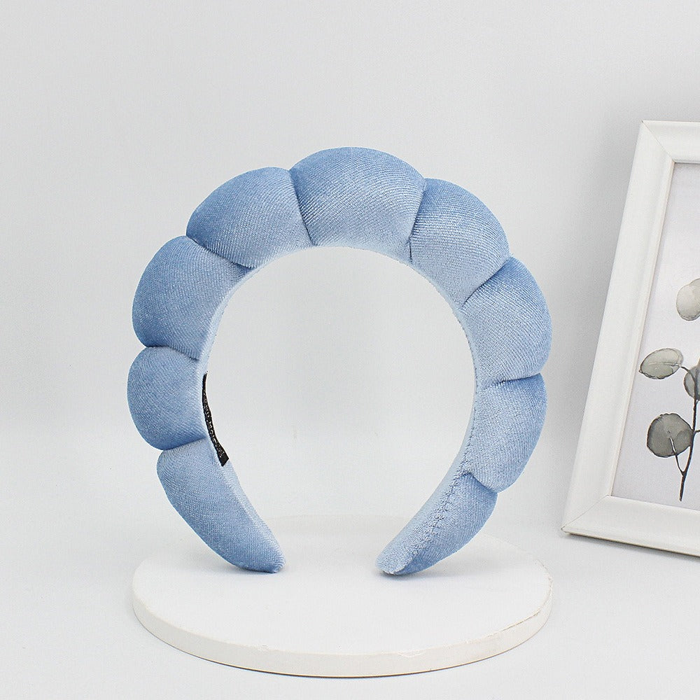 Sponge Fried Dough Twists headband female headdress hair ornament high skull top cloud headband