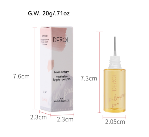 DEROL Ginger Mint Lip Plumping Liquid Plump and Increase Moisturizing and Moisturizing Lip Set Box Lip Plumping Lip Enhancer