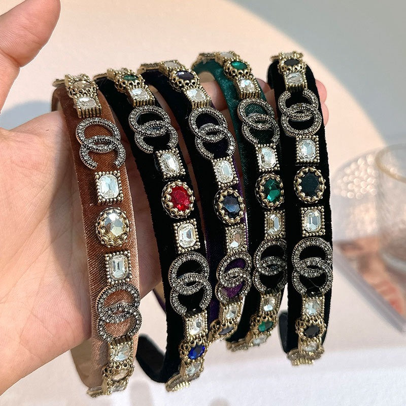 Fine edged glass drill sponge hair hoop