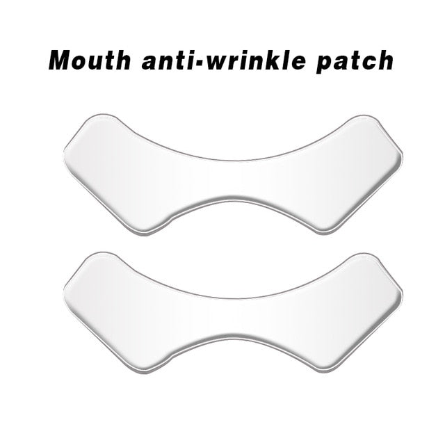 Reusable Anti Wrinkle Face Neck  Chest Hand Eye Nose Pad Silicon Transparent Anti Microgroove Removal Sticker Skin Care Patch
