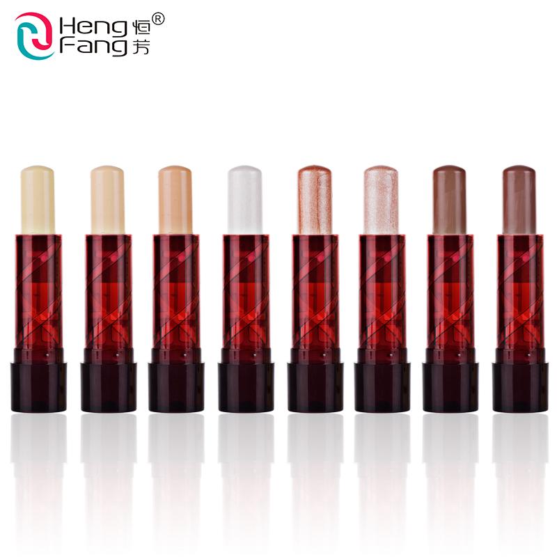 8 Colors Concealer Stick Hide The Blemish Highlight Bronzers 4.5g New Arrival Face Makeup Brand HengFang #H8457