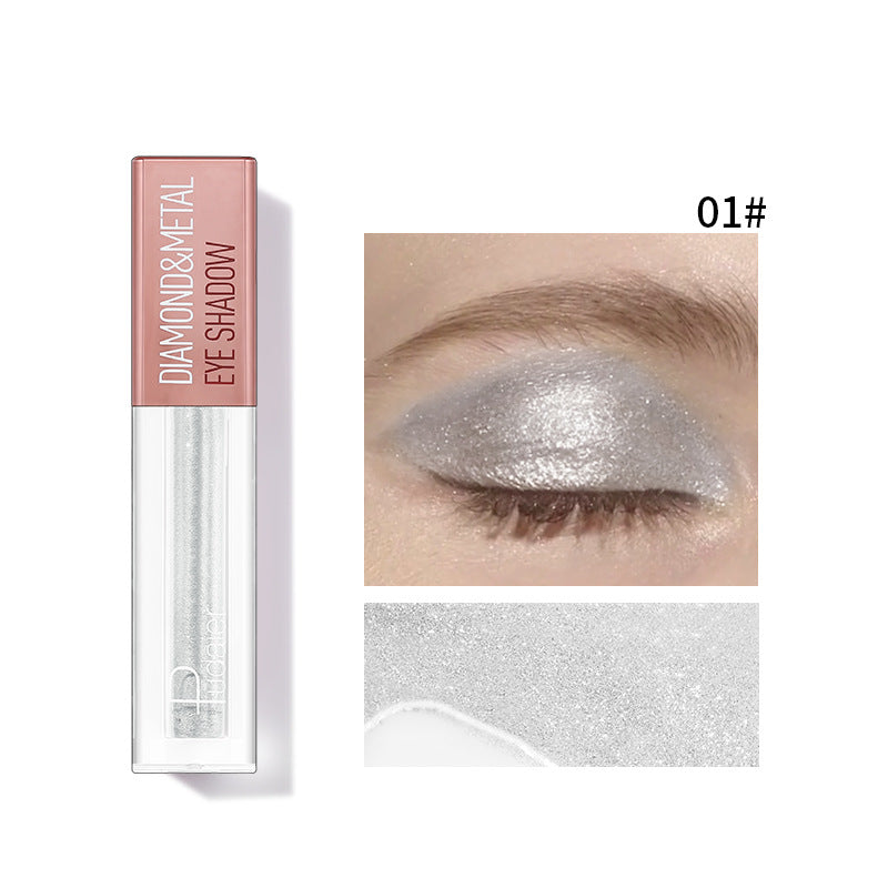 Pudaier Star Diamond Yaojin Liquid Eye Shadow Lying Silkworm Brightens Polarized Mermaid Ji Metal Eye Shadow Liquid