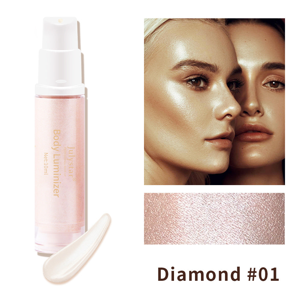 New Full-Body Beach Sexy Highlighter Lotion Brightening Skin And Brightening Highlighter Liquid Milk Body Highlighter