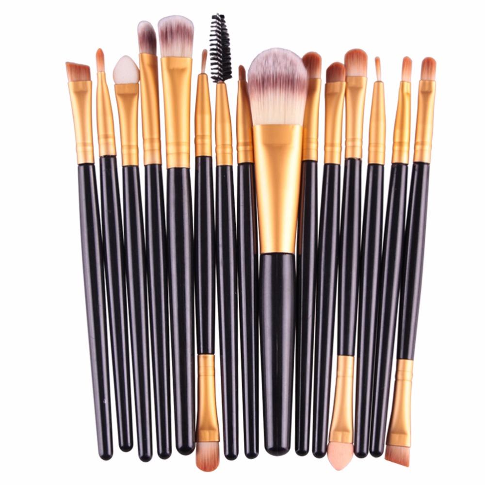15Pcs Makeup Brushes Set Eye Shadow Foundation Powder Eyeliner Eyelash Lip Make Up Brush Cosmetic Beauty Tool