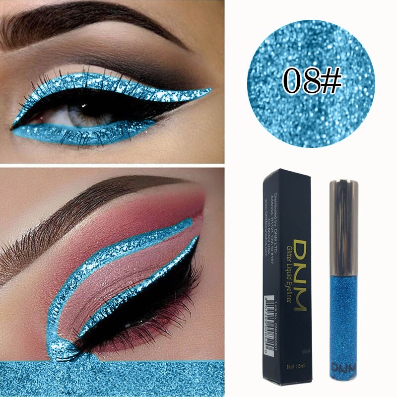 16 Colours Shiny Pearlescent Metallic Eyeliner Eyeshadow Pen Glitter Matte Liquid Eyeliner Waterproof Lasting Maquiagem TSLM1