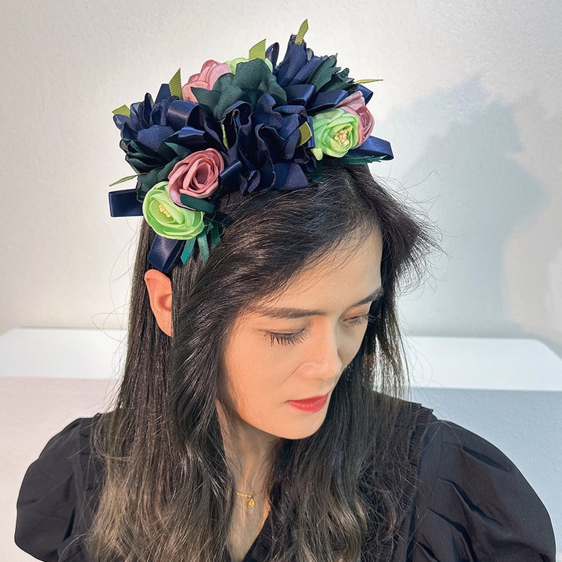 Fashion handmade fabric headband hair clip headwear