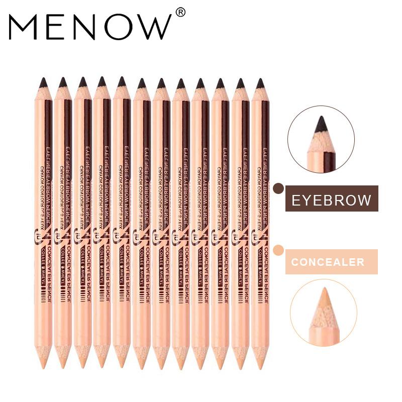 Menow 12PCS Concealer&eyebrow Pencil 2 in 1 Makeup Two-head use Professional Concealers Face Powder maquiagem  P09015
