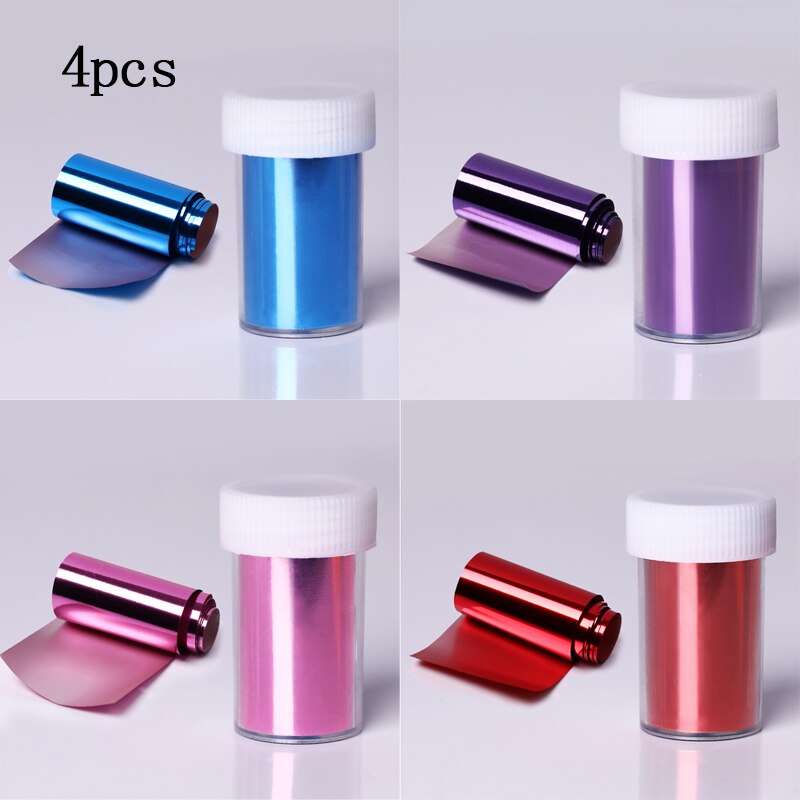 Pink Gold Sliver Nail Foils Sparkly Sky Glitter Marble Nail Art Transfer Stickers Slider Paper Nail Art Manicures Decoration