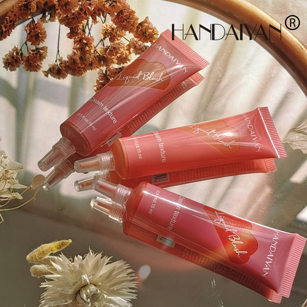 HANDAIYAN Tube Liquid Blush Moisturizing Contouring Brightening Natural Matte Nude Blush