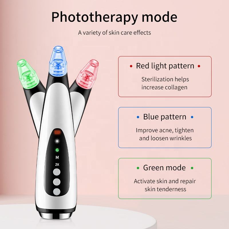 New Electric Suction Blackheads Pore Cleaning Surface Instrument Hot Compress Guide Out Acne Blackheads Beauty Instrument