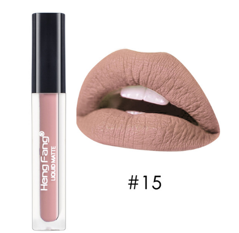 Long-lasting Waterproof Matte Liquid Lipstick 20 Colors Lip Gloss 2g Beauty Makeup Brand HengFang #H7014