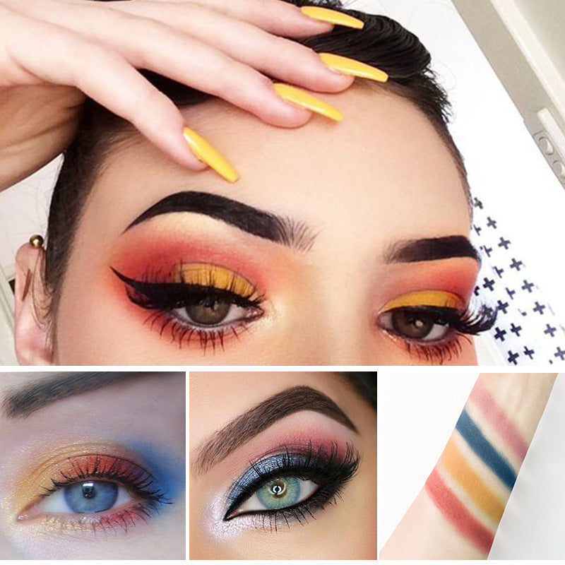 Pudaier Ink Landscape Four-color Eyeshadow Palette Matte Pearlescent Waterproof and Sweatproof Eyeshadow Makeup