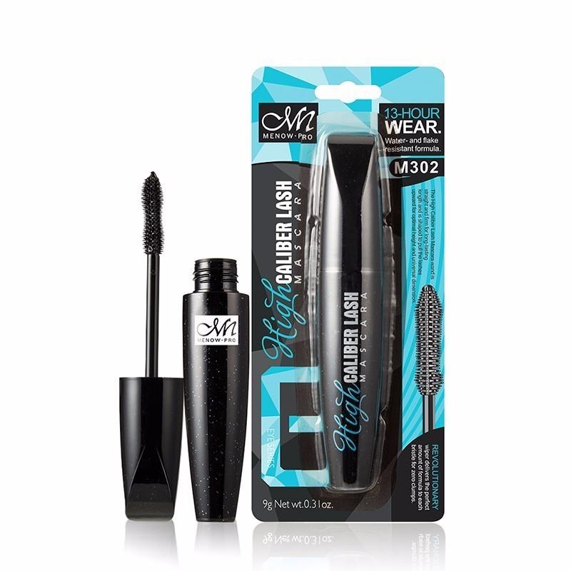 MENOW Cosmetics Black Mascara Waterproof Thick Long Lock Color Lasting Flat Brush Head Mscarasa  M302