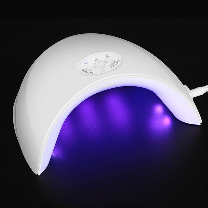 36W Led UV Lamp Nail dryer 12pcs LED Nail Lamp for Nail Gel Polish Manicure With Timer button Sensor Nail Art Tools