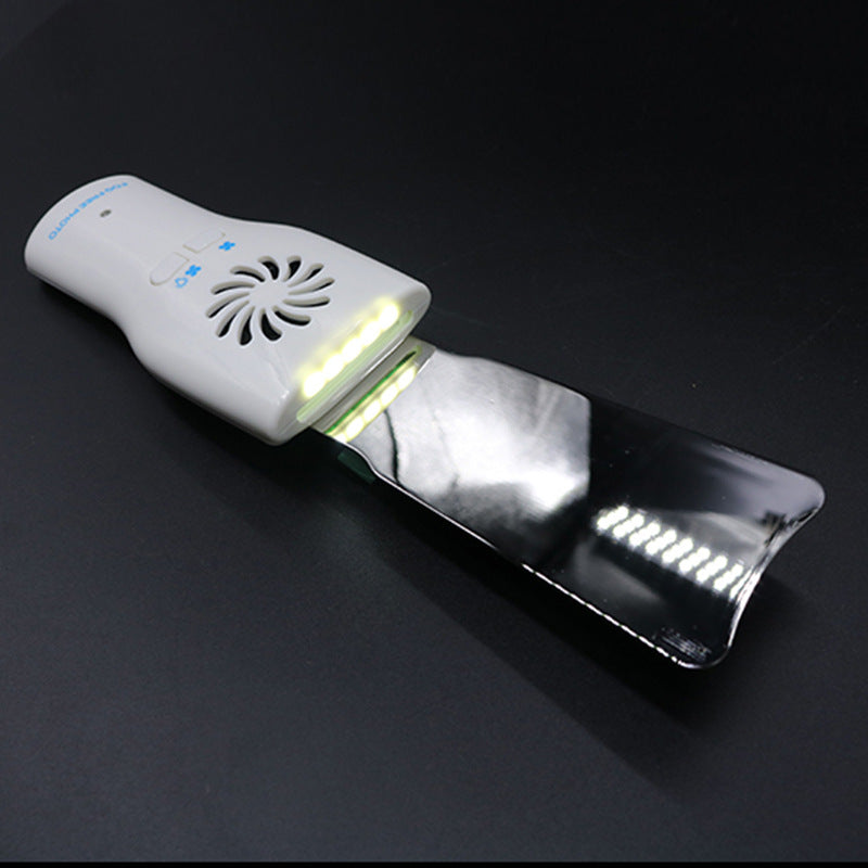 Dental Lighted Anti-Fog Mirror Set Stainless Steel Mirror Orthodontic Photo Instrument With Lighted Mirror Handle