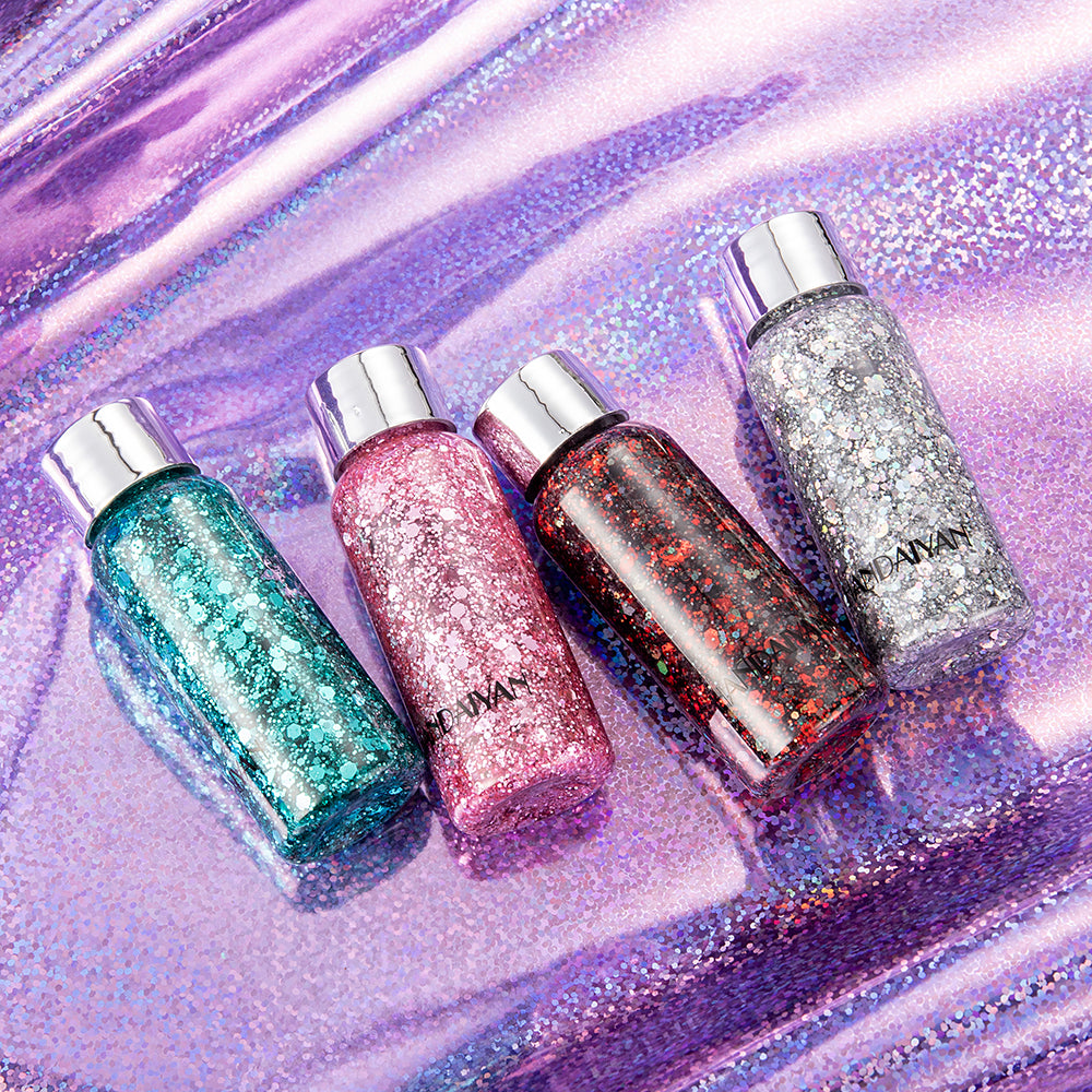 HANDAIYAN Mermaid Scales Face Body Sequined Body Lotion Sequins Eyeshadow Bright Polarized Stage Makeup