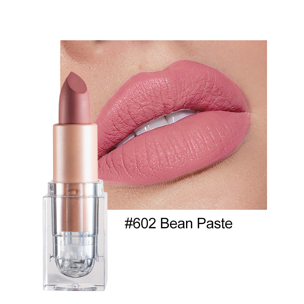 HANDAIYAN Little Ice Cube Matte Lipstick 12 Color Lipstick Lipstick Is Not Easy To Decolor Nude Color Bean Paste Color Powder Lipstick