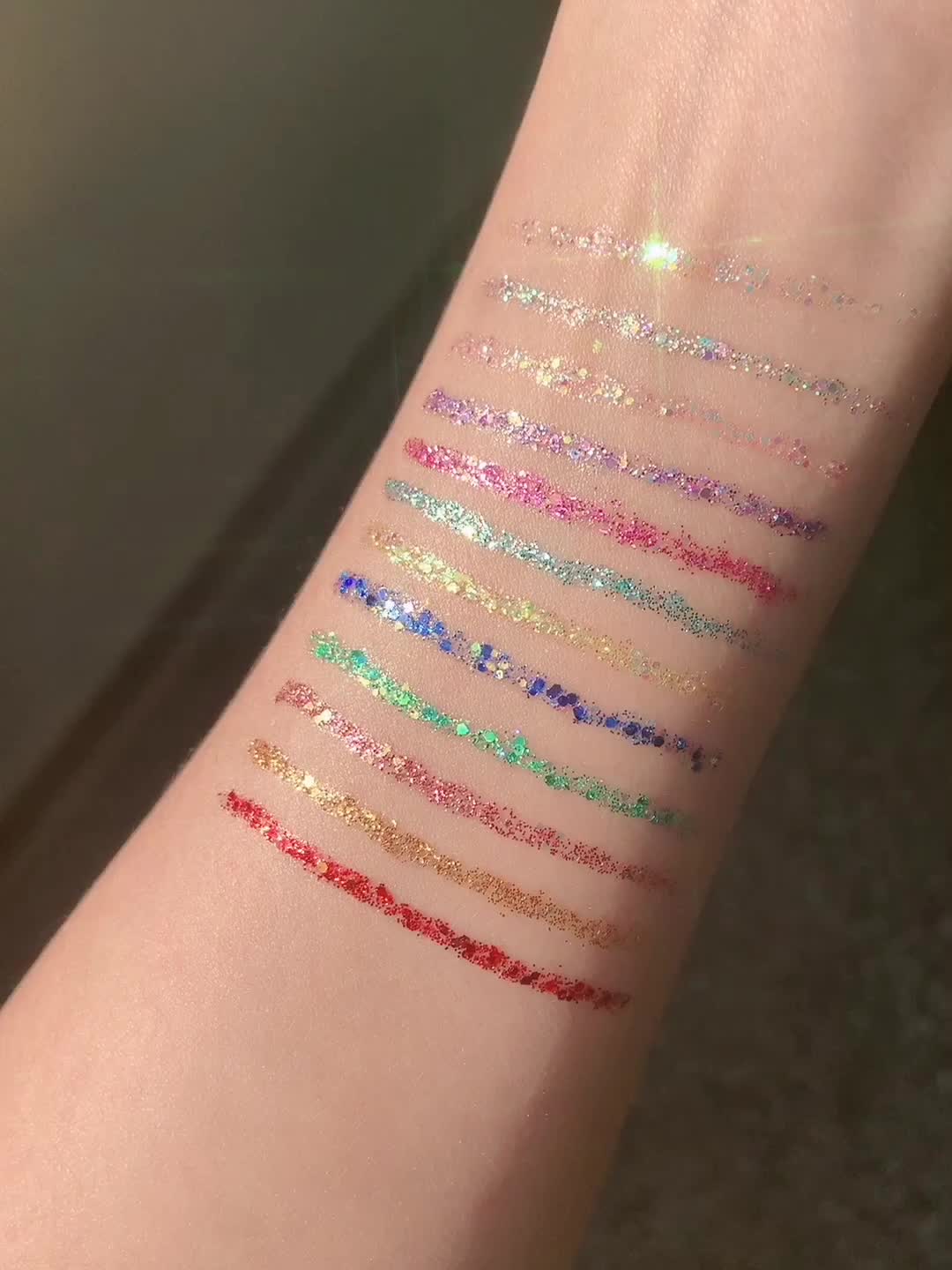 HANDAIYAN Symphony Eyeliner Eye Shadow Dream Shiny Eyeliner Jelly Bright Sequin Eyeliner Eye Shadow