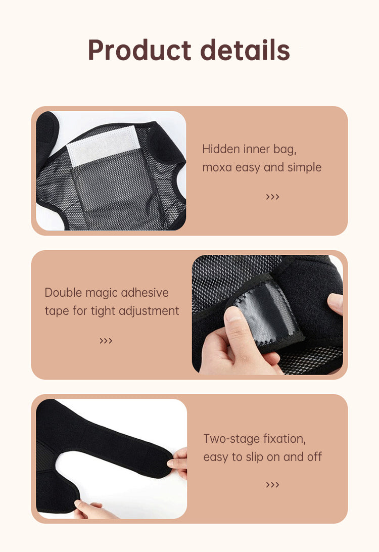 Electric heating knee massage instrument, vibration moxibustion, shoulder and elbow joint pain, hot compress knee massager for old cold legs