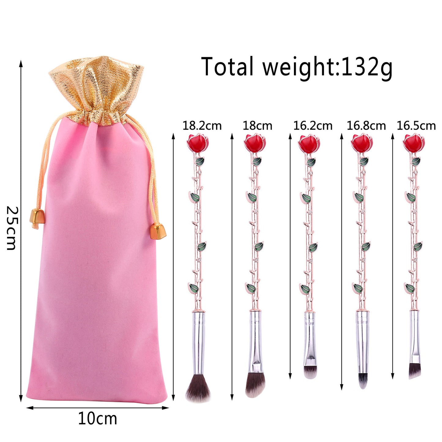 Midi Fox Rose Makeup Brush Tool Little Prince Around Beauty and the Beast Valentine's Day Gift