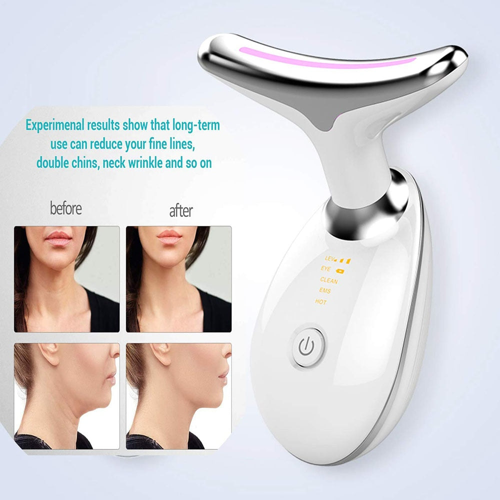 Face Massager Anti Wrinkles High Frequency Vibration Anti Aging Reduced Puffiness Facial Device