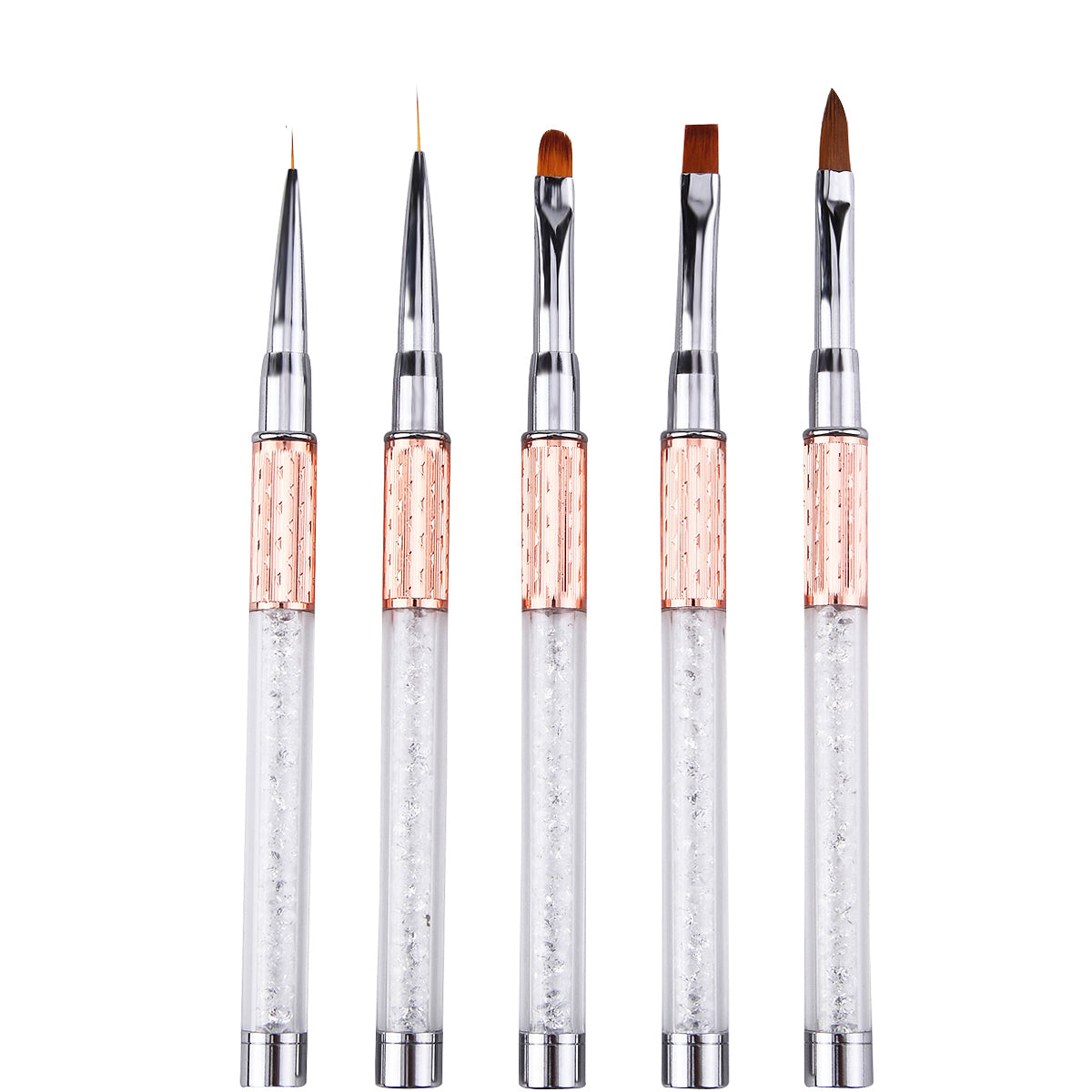 Monja Nail Art Metal Acryl Liquid Powder Carving UV Gel Extension Builder Franse Bloem Streep Schilderij Tekening Liner Brush