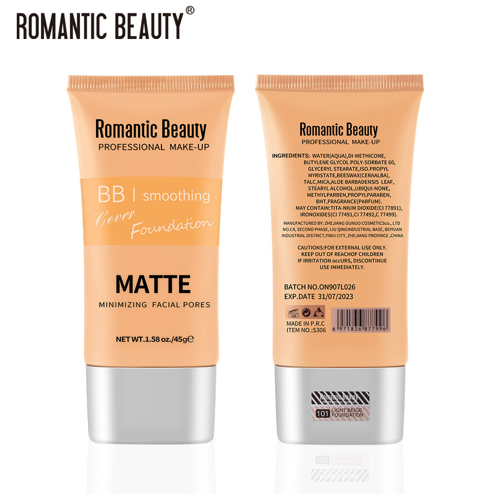 Romantic Beauty Waterproof Non-Standing Portable Foundation Oil Control Long Lasting Concealer Foundation