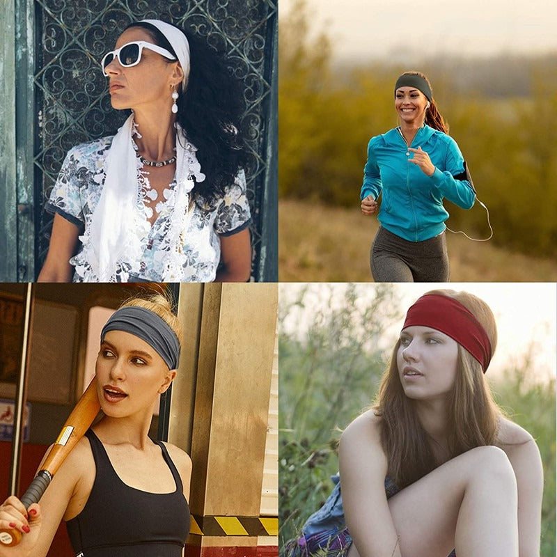 Sports headband women's yoga headband men's running headband sweat absorbing headscarf