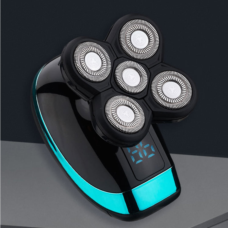 Electric Shaver Shaving Head Machine Five-Blade Self-Service Bald Head Rechargeable Waterproof Washing Razor