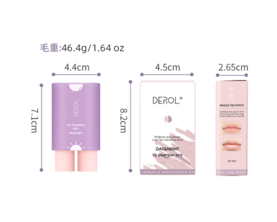 DEROL Ginger Mint Lip Plumping Liquid Plump and Increase Moisturizing and Moisturizing Lip Set Box Lip Plumping Lip Enhancer