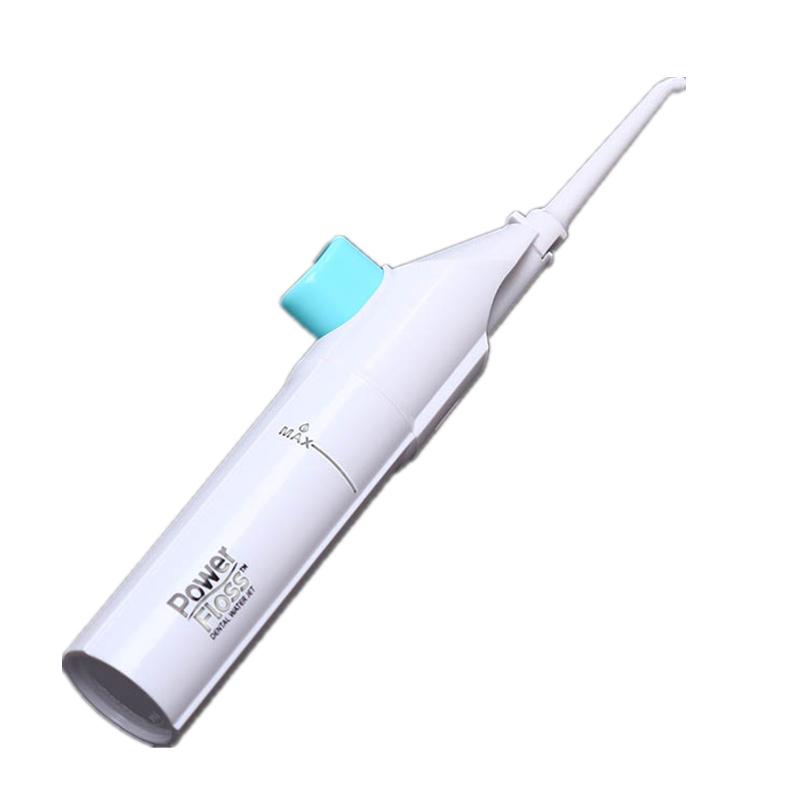 Portable Power Floss Dental Water Jet Tooth Pick No Batteries Dental Cleaning Whitening Cleaner Kit