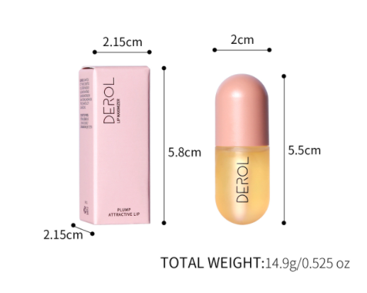 DEROL Ginger Mint Lip Plumping Liquid Plump and Increase Moisturizing and Moisturizing Lip Set Box Lip Plumping Lip Enhancer