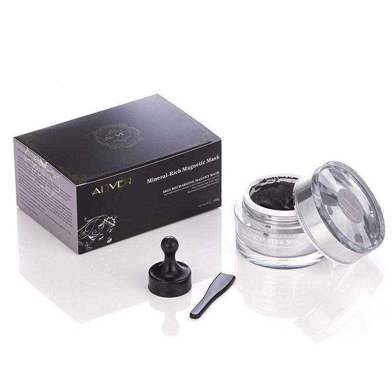 Mineral-Rich Magnetic Face Mask Pore Cleansing Removes Skin Impurities Firming Moisturizing Blackhead Removal Mask