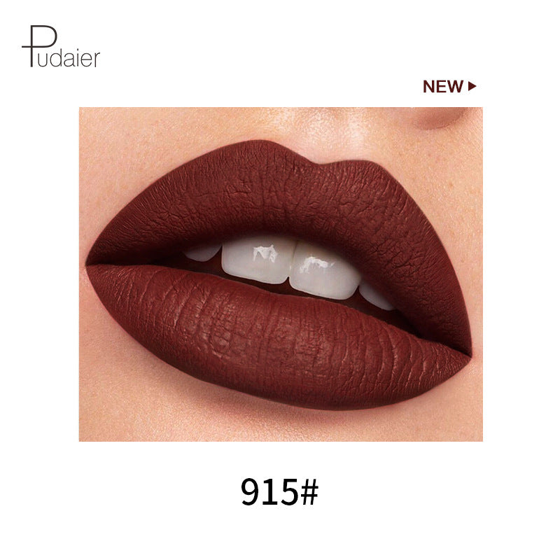 Pudaier 18 Color Mini Capsule Lip Glaze Velvet Fog Color Non-Stick Cup Smooth Matte