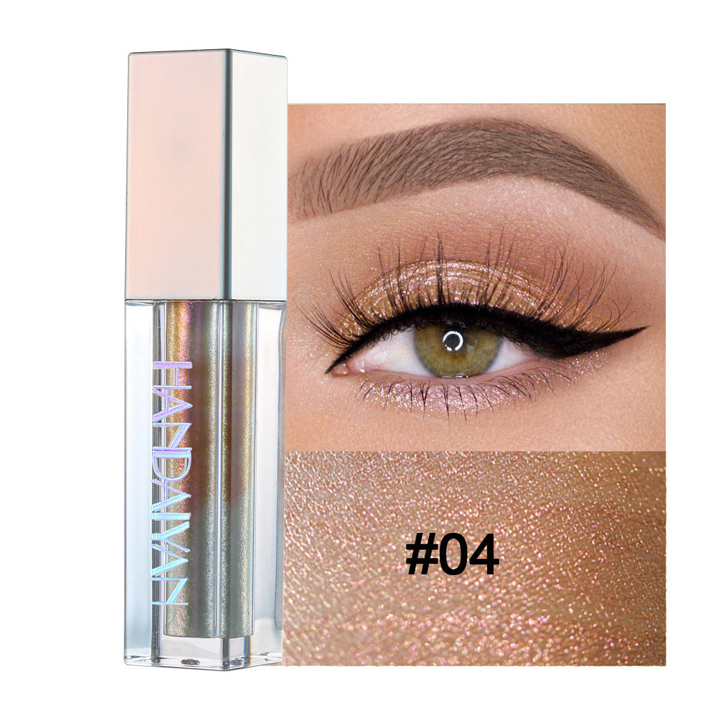 HANDAIYAN Eye Shadow Marble Liquid Eye Shadow Color Shine Diamond Chameleon Pearl Liquid Eye Shadow