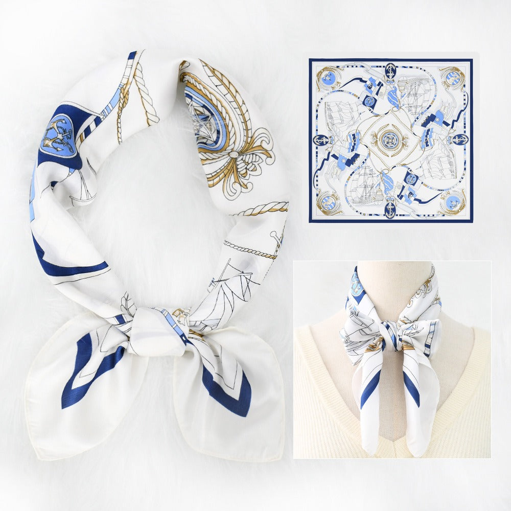 Silk Scarf Women's Sunscreen Beach Imitation Silk Versatile Silk Scarf Neckband